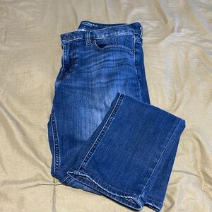 Dark wash slim jeans